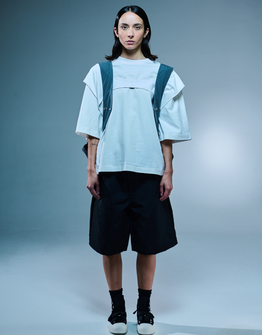 Kace Wear x H. Anzai Black Folium Shorts
