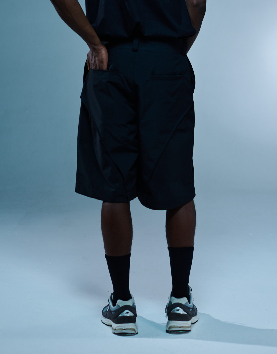 Kace Wear x H. Anzai Black Folium Shorts
