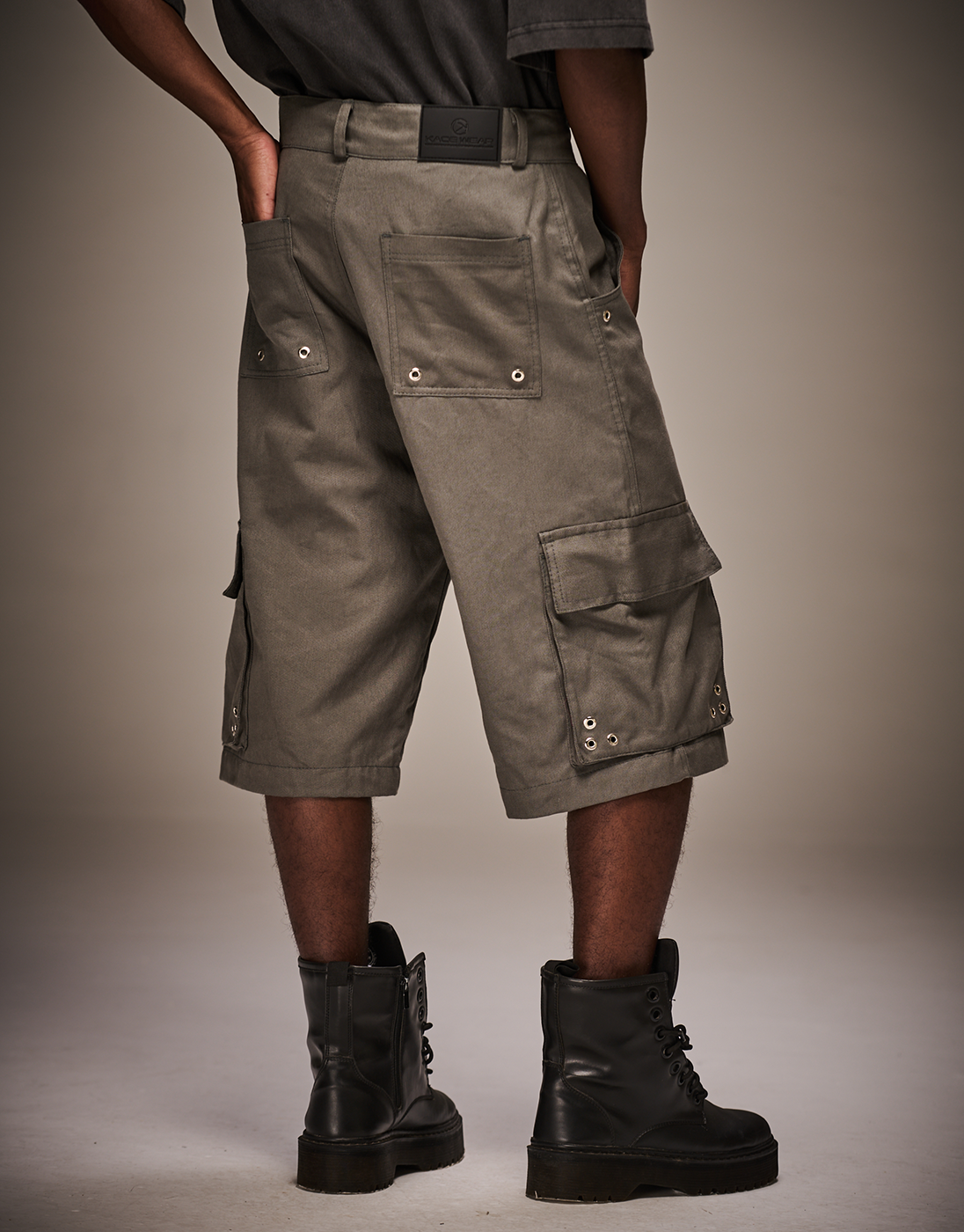 Rework Gray Bermuda Shorts