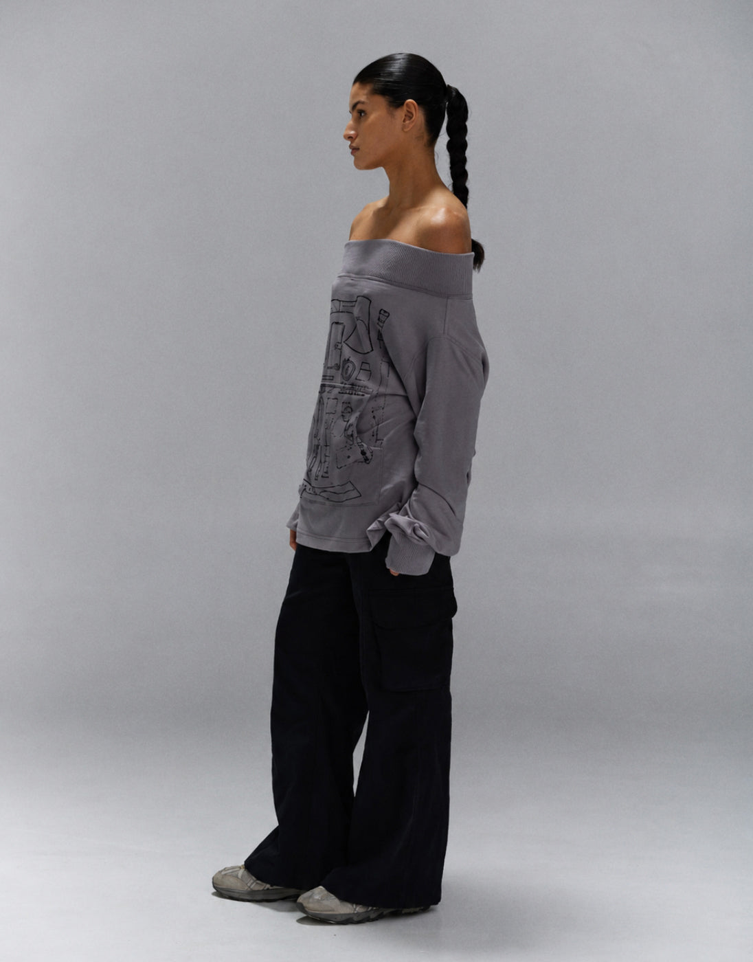Gray Hunt Fleece Sweatshirt