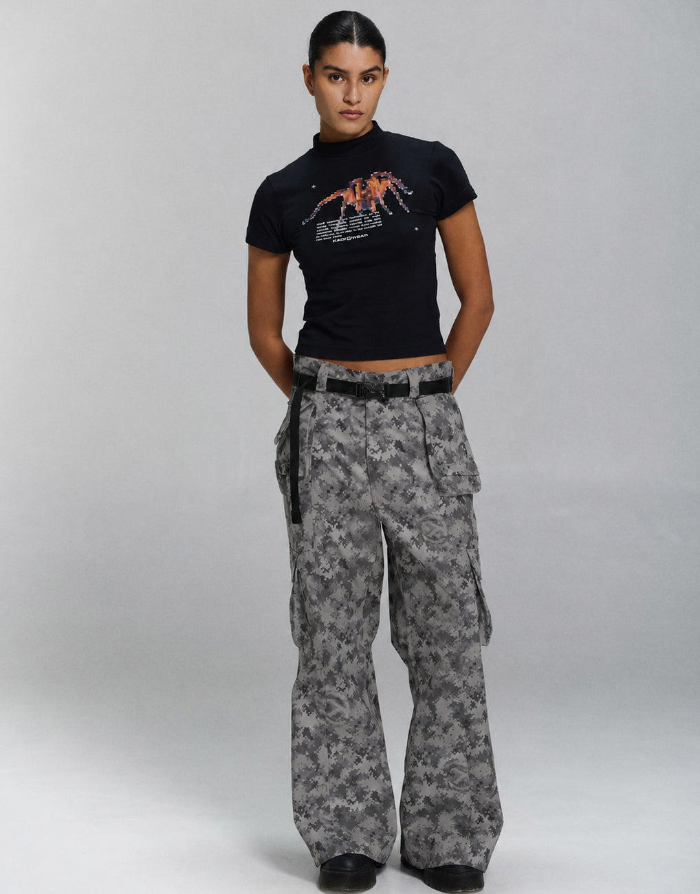 Camouflage Utility Flare Pants