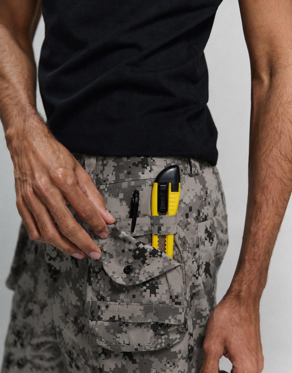 Camouflage Utility Flare Pants