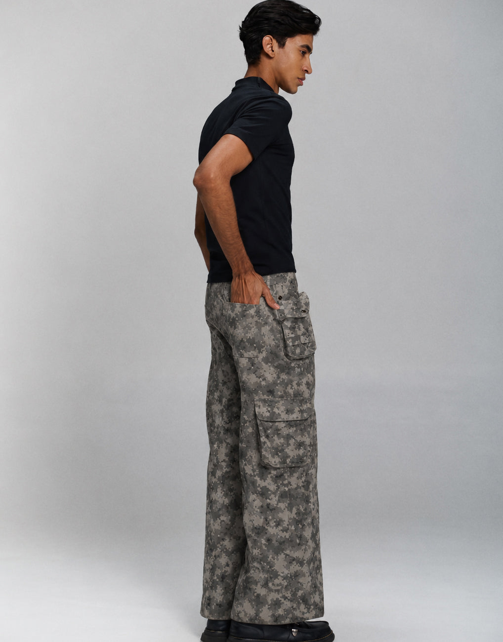 Camouflage Utility Flare Pants