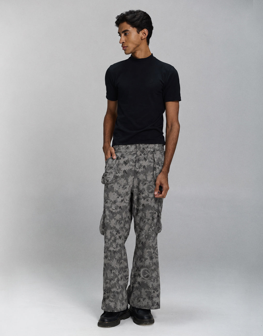 Camouflage Utility Flare Pants