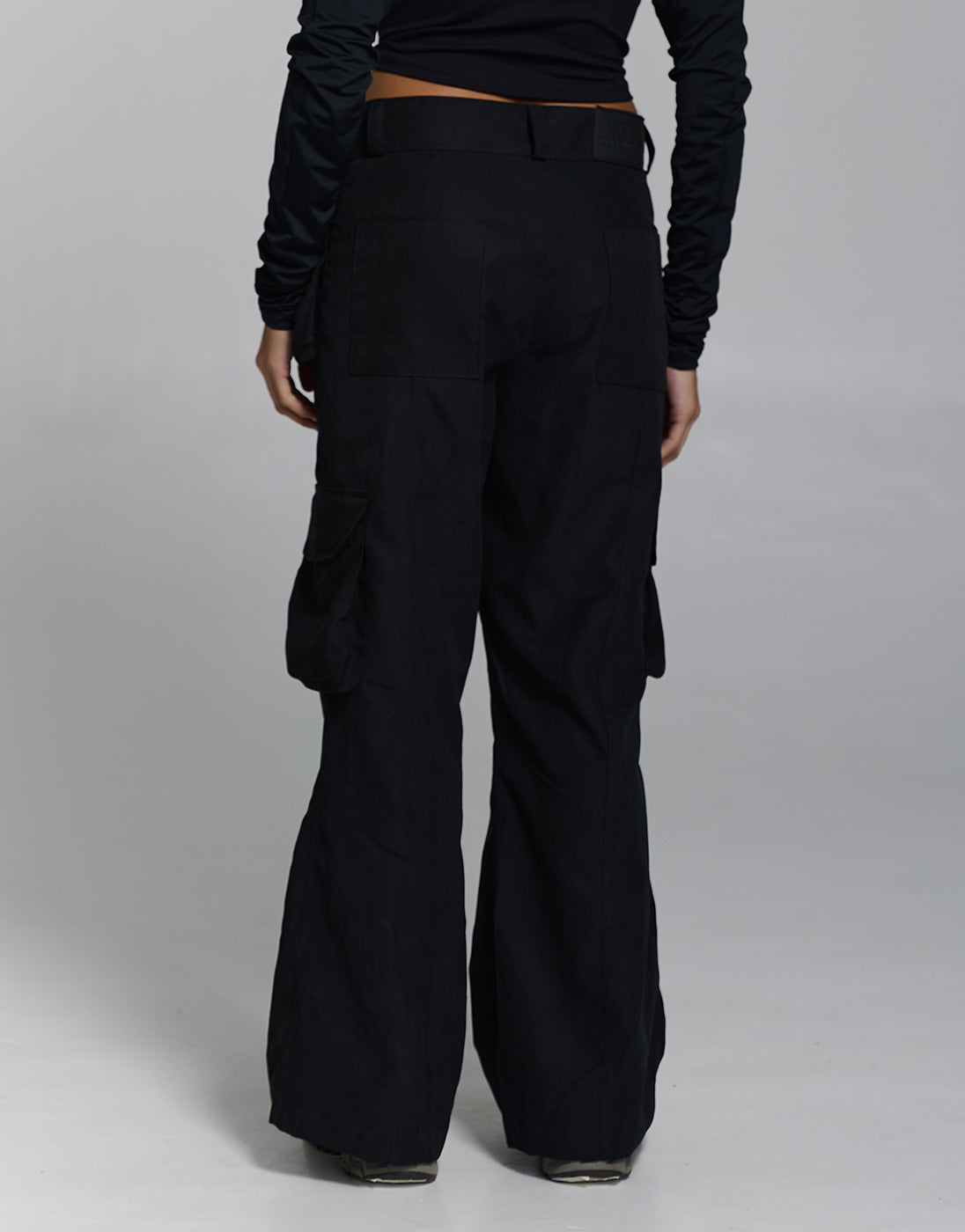 Black Utility Flare Pants