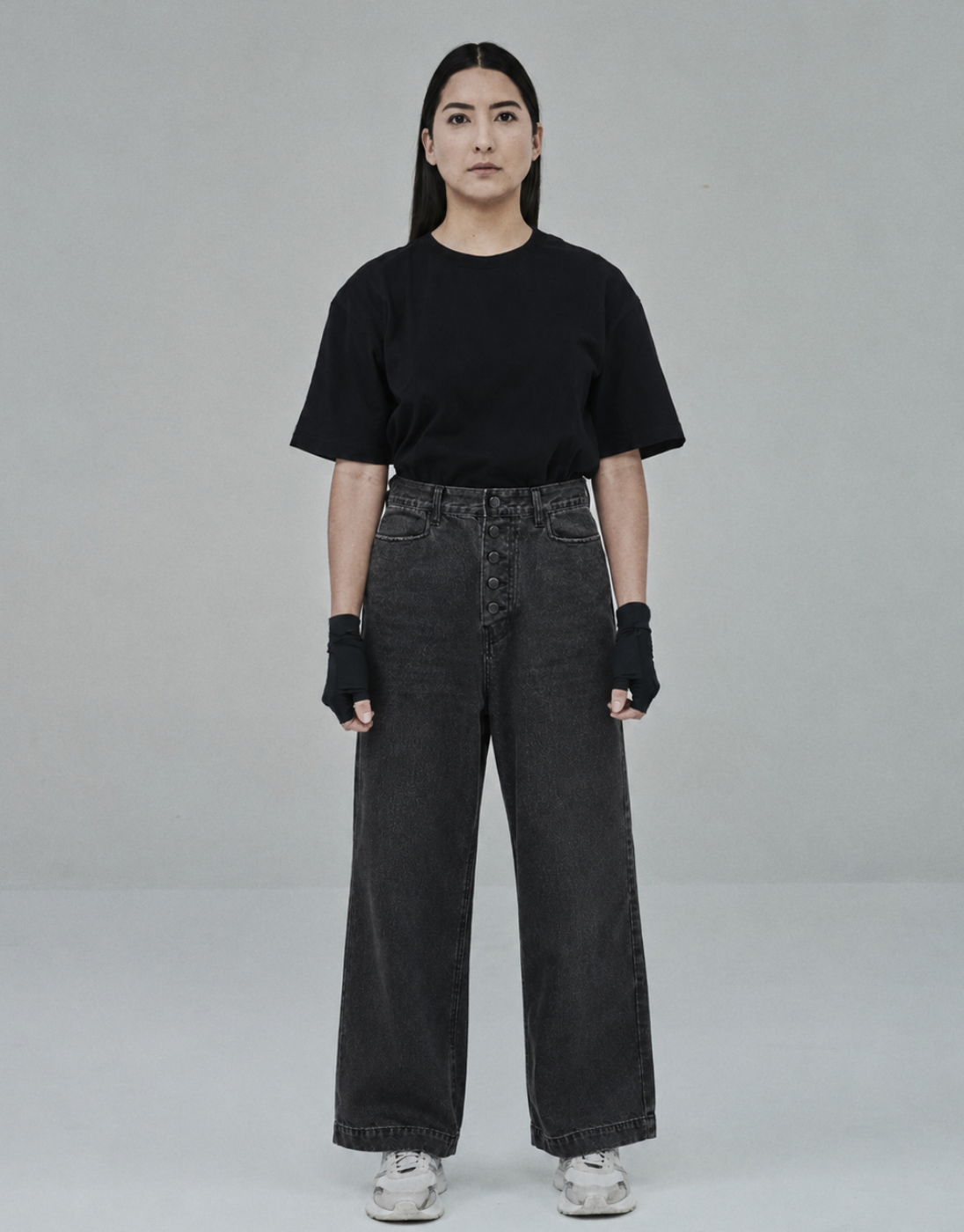 Black Wide-Leg Jeans