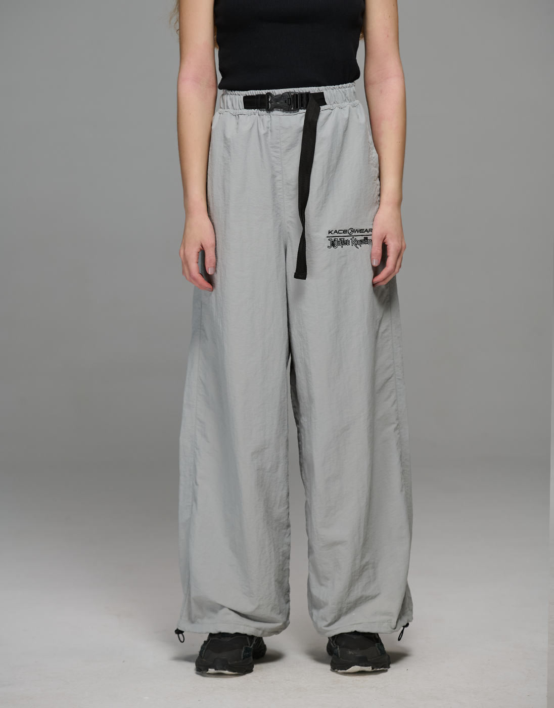 Gray JJK x Kace Wear Combat Parachute Pants