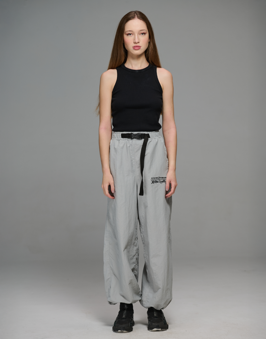 Gray JJK x Kace Wear Combat Parachute Pants