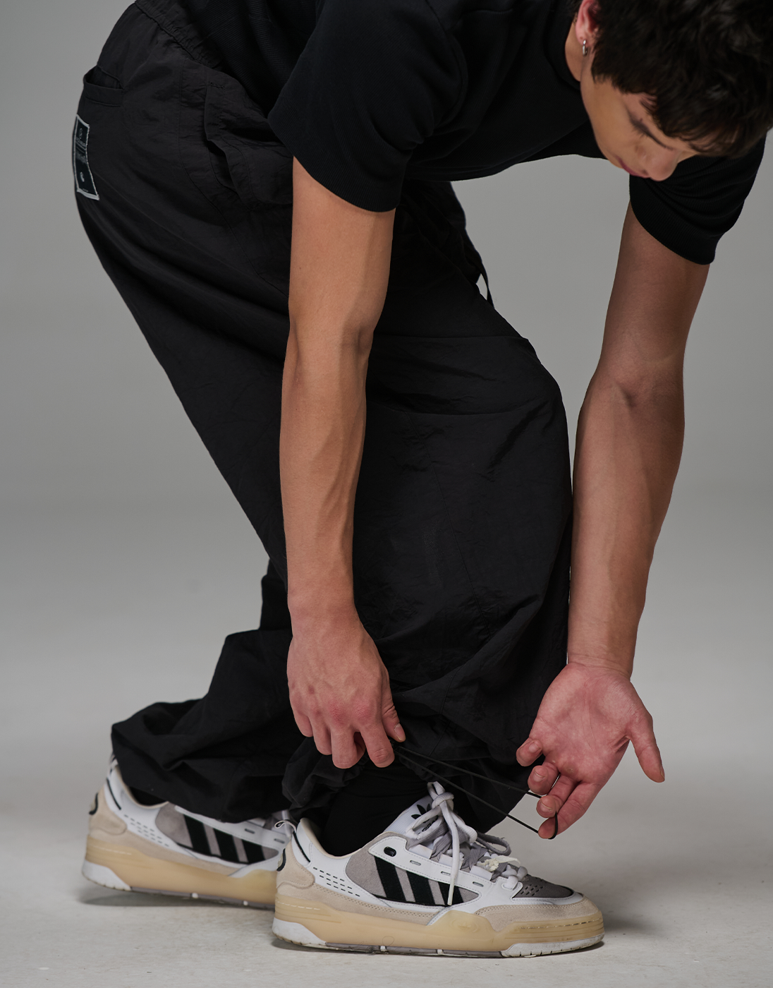JJK x Kace Wear Black Parachute Combat Pants