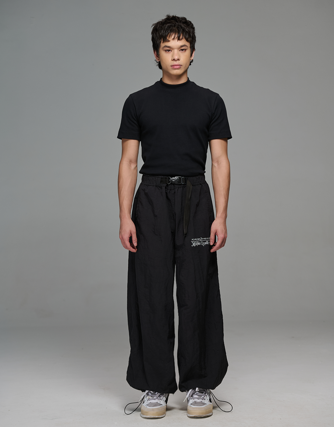 JJK x Kace Wear Black Parachute Combat Pants