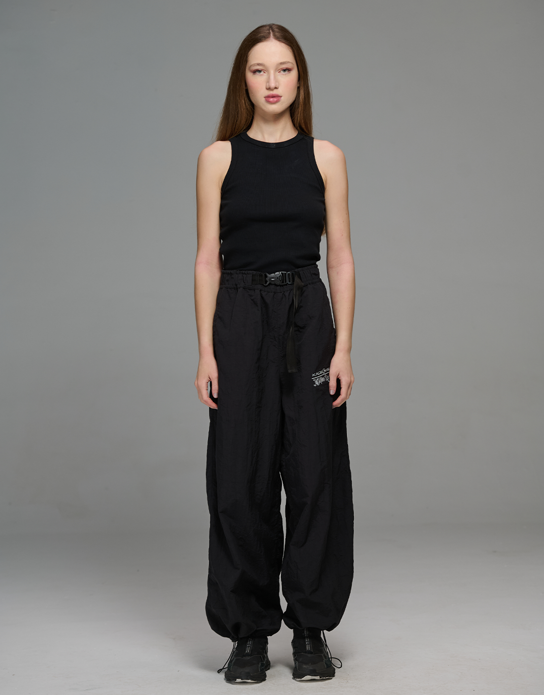 JJK x Kace Wear Black Parachute Combat Pants