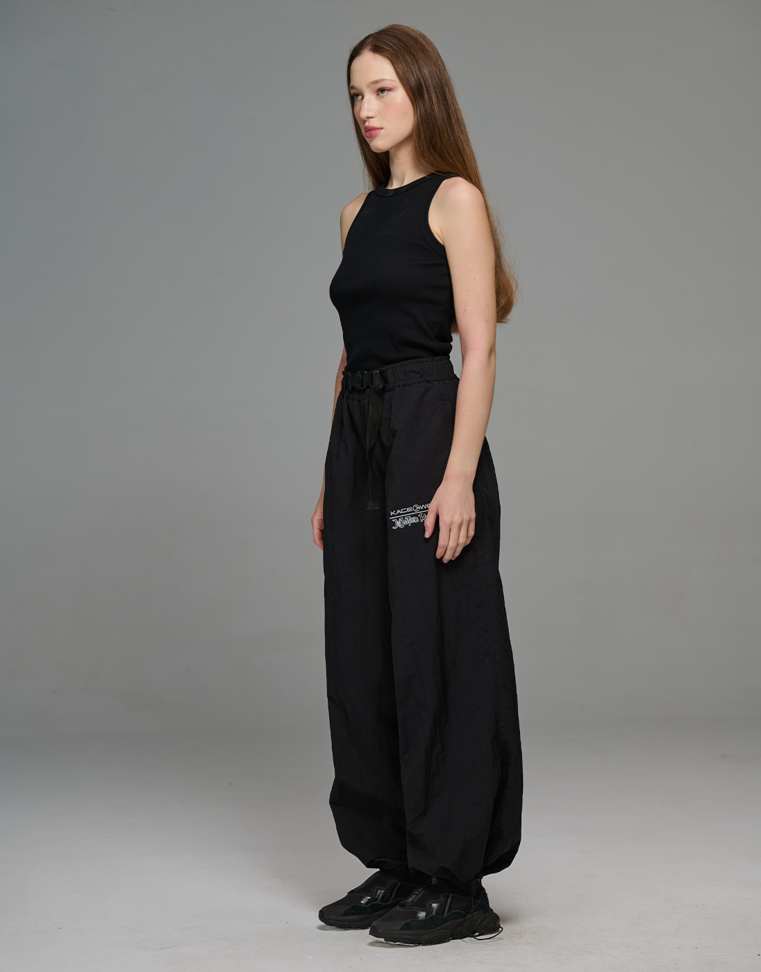 JJK x Kace Wear Black Parachute Combat Pants
