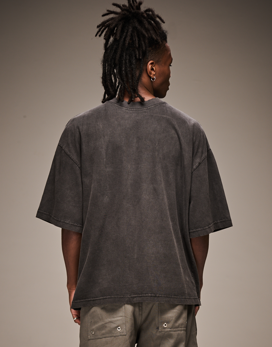 Sun Faded Boxy T-Shirt - Gray