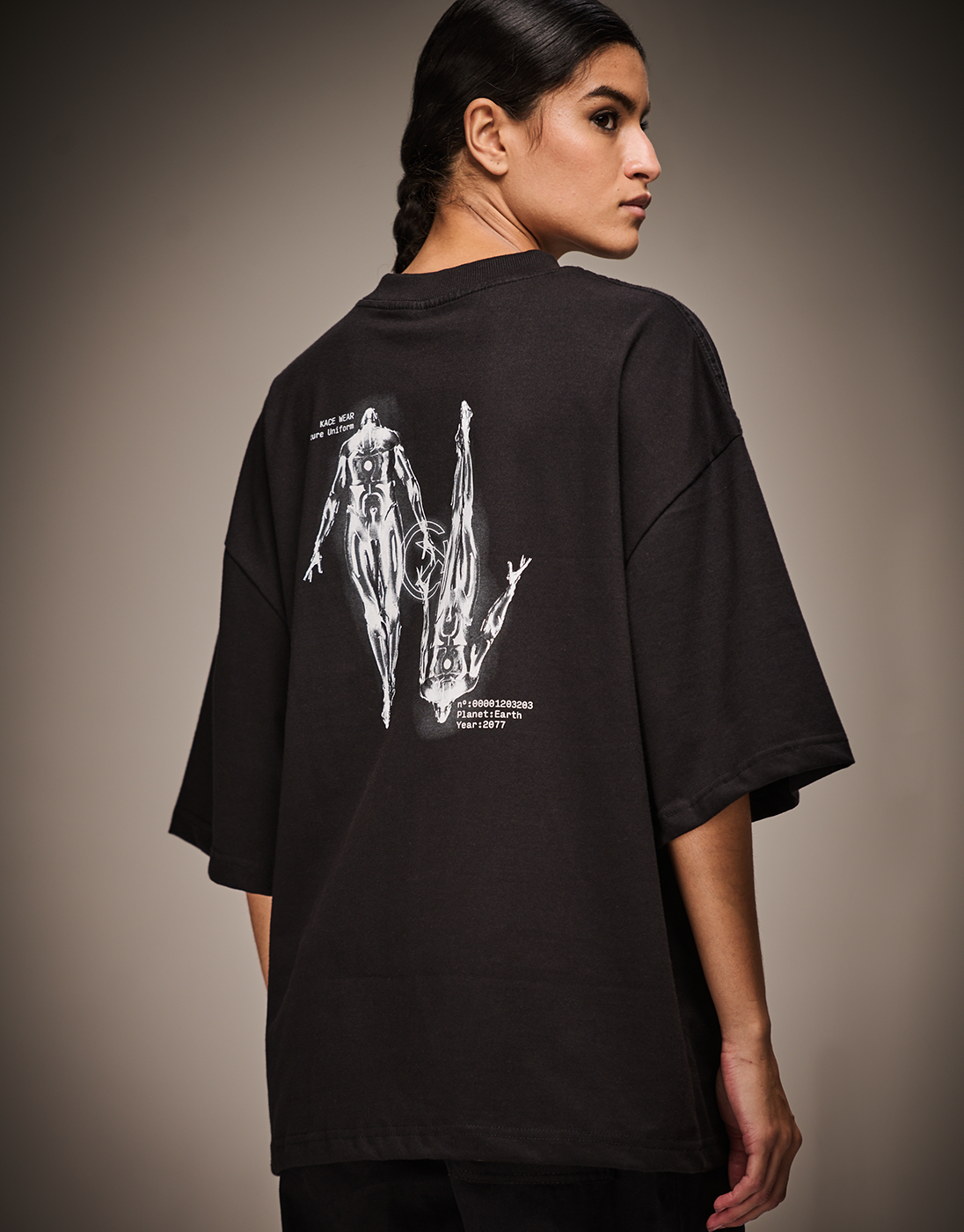 Boxy Future Uniform T-Shirt - Black