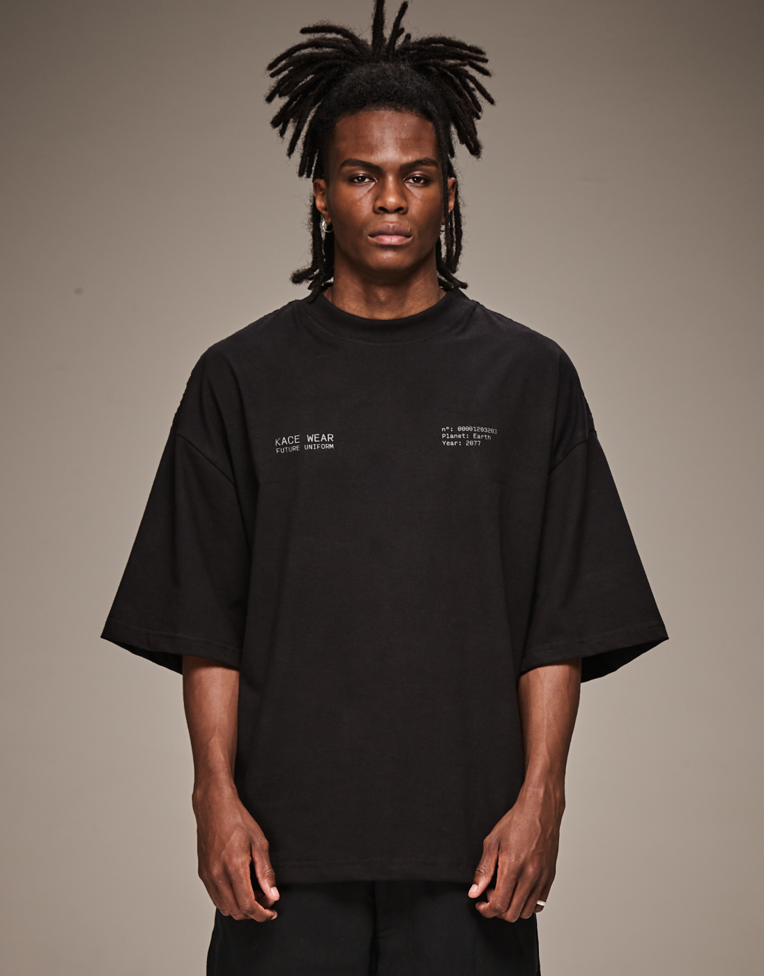 Boxy Future Uniform T-Shirt - Black