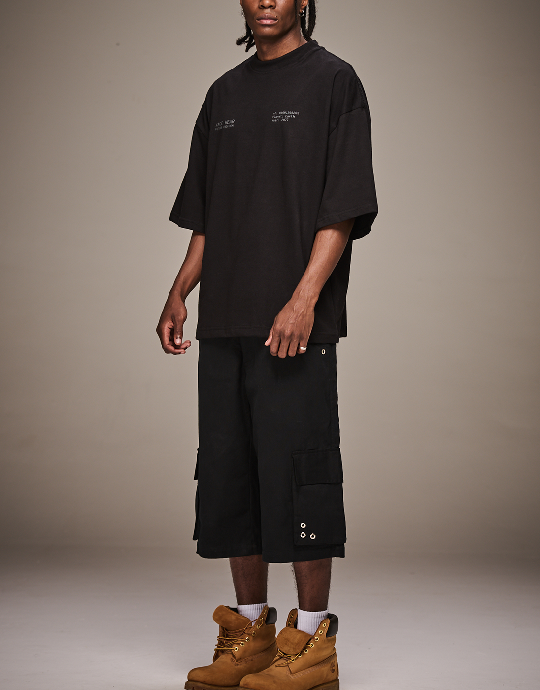 Boxy Future Uniform T-Shirt - Black