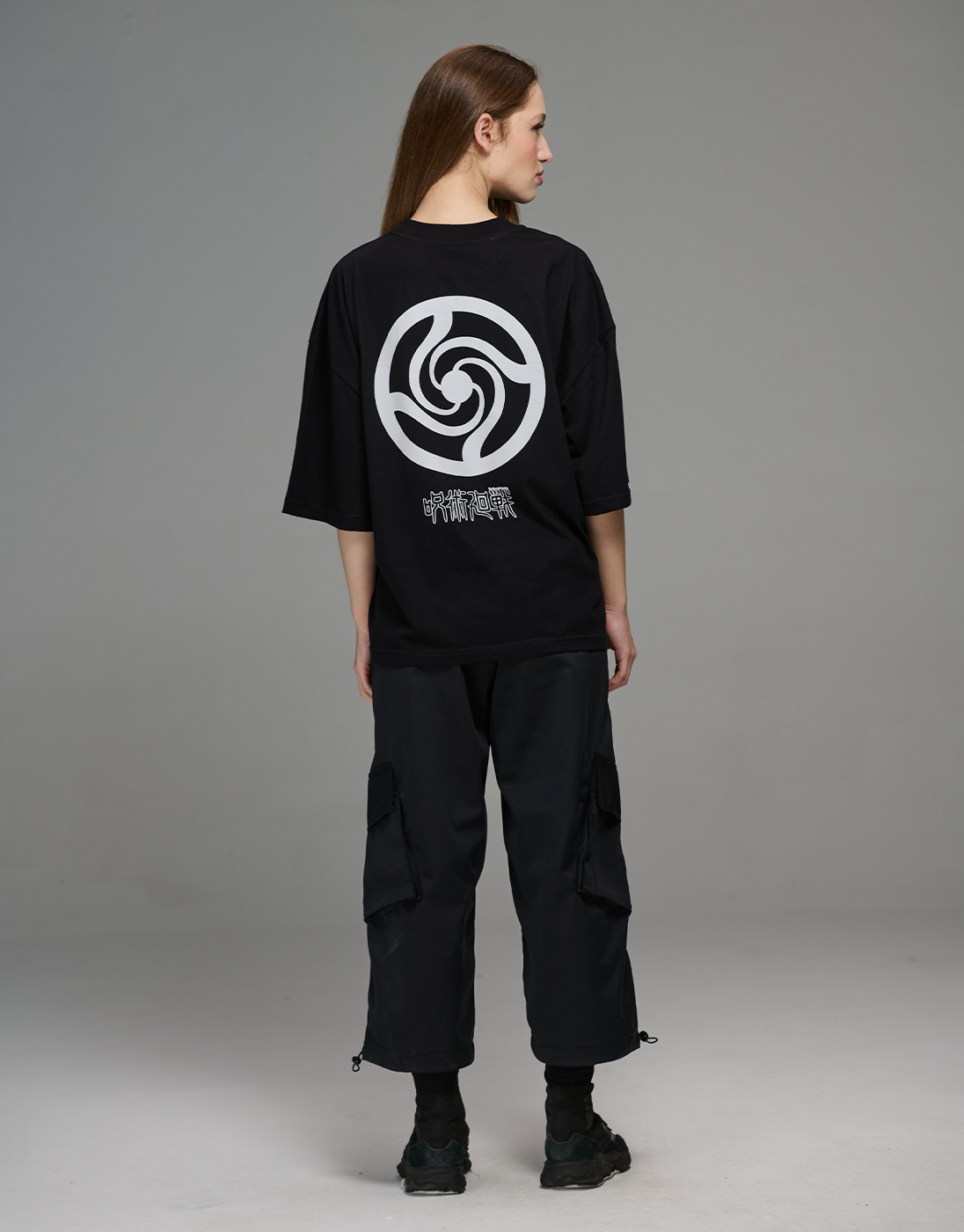 Black Jujutsu Kaisen x Kace Wear Boxy T-Shirt