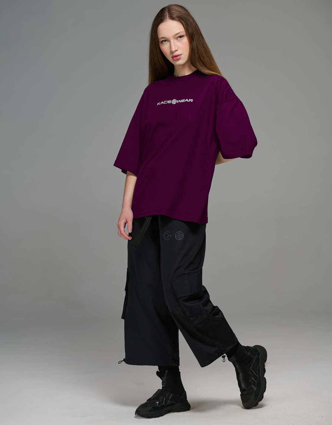 Jujutsu Kaisen x Kace Wear Boxy T-Shirt Purple