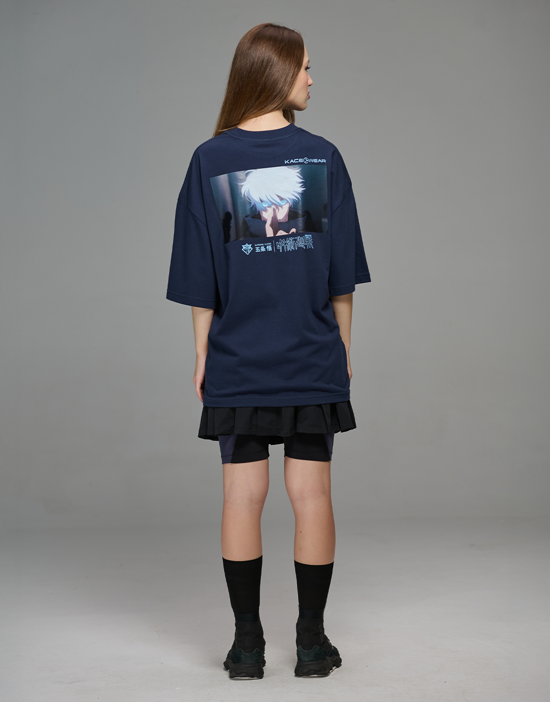 Oversized Satoru Gojo JJK x Kace Wear Blue T-Shirt