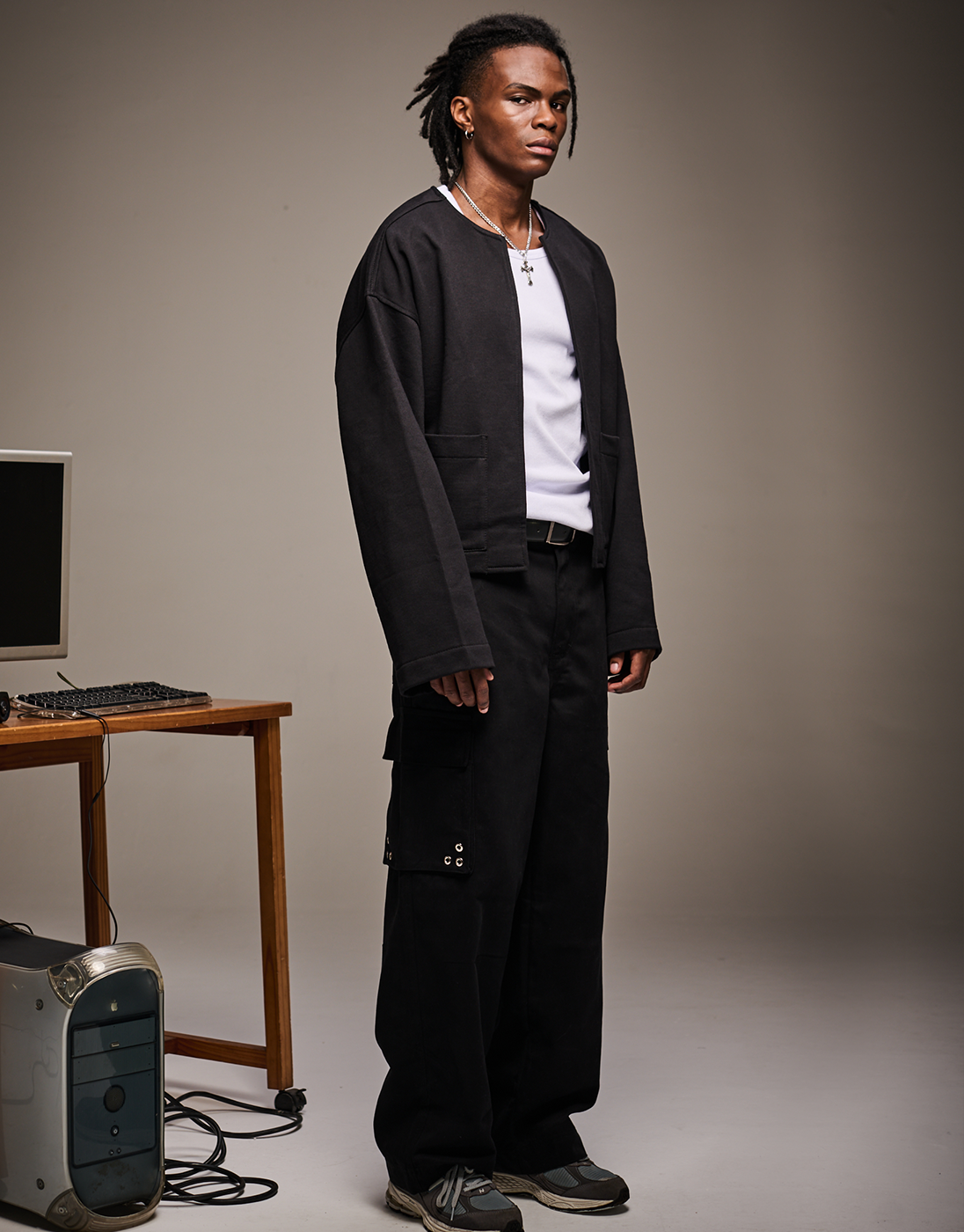 Black Rework Kimono