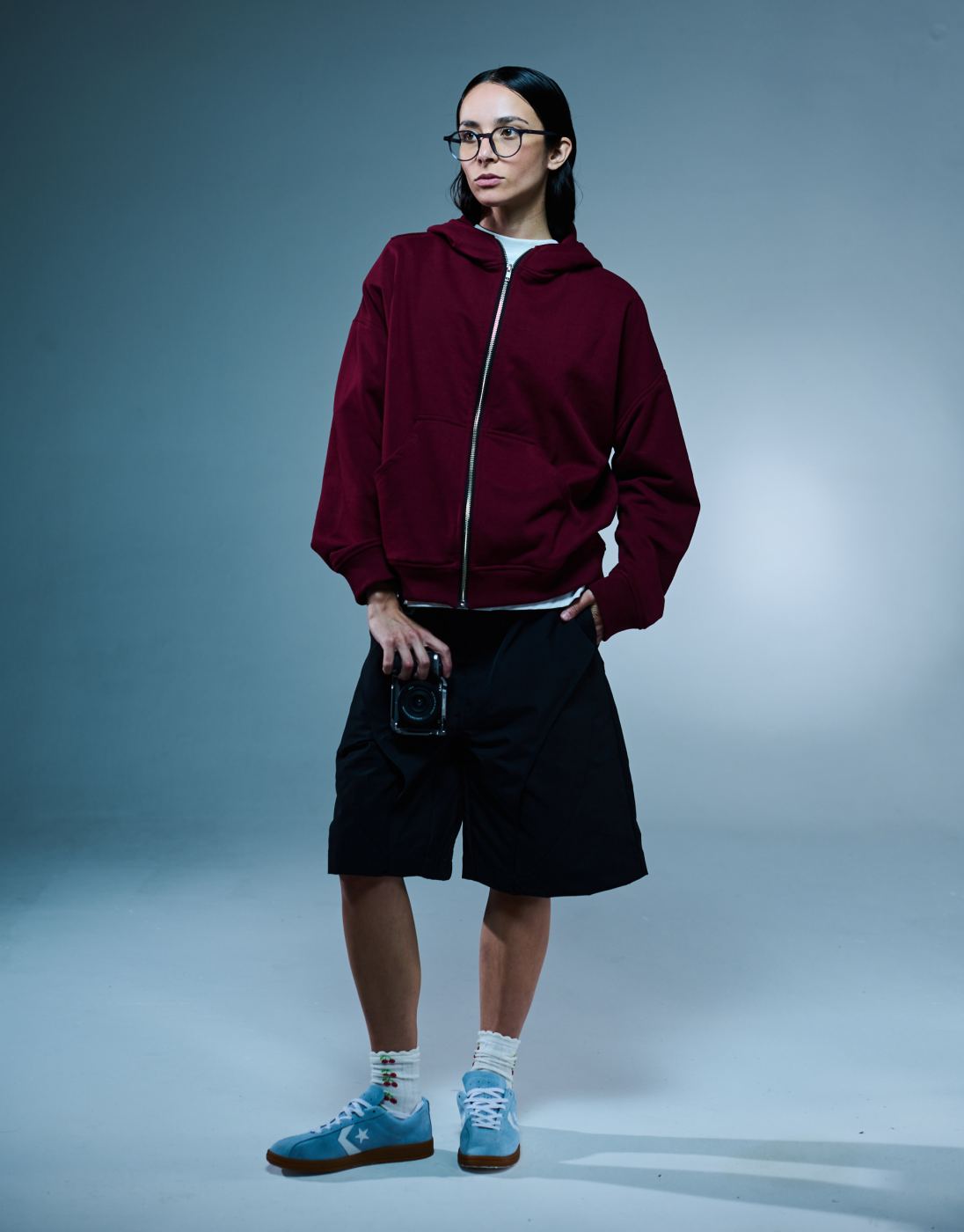 Oversized Hoodie Rise Kace Wear x H. Anzai Wine