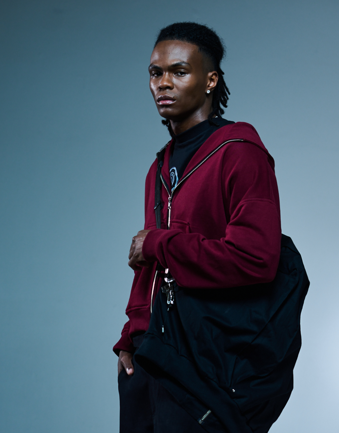 Oversized Hoodie Rise Kace Wear x H. Anzai Wine