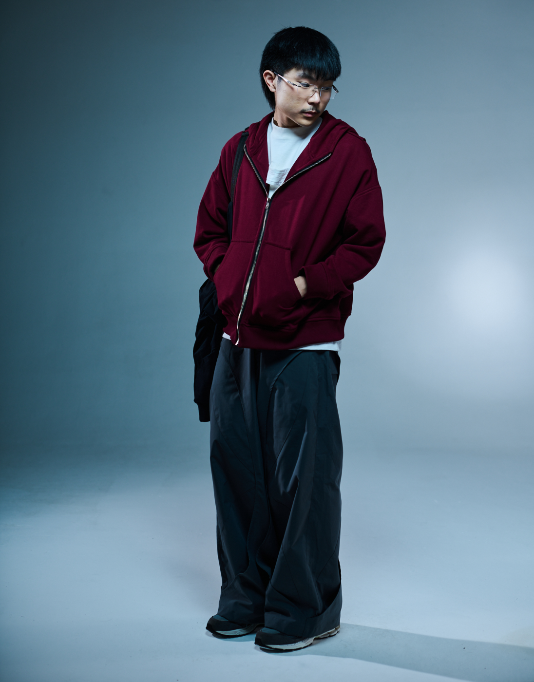 Oversized Hoodie Rise Kace Wear x H. Anzai Wine