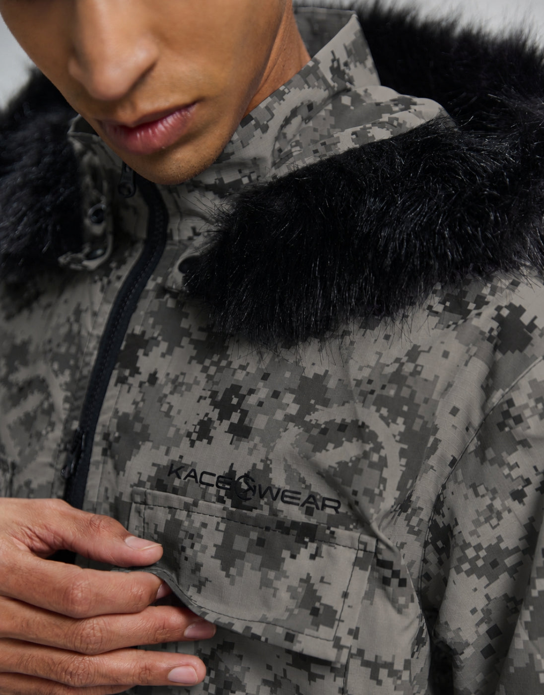 Camouflaged Hunter Parka