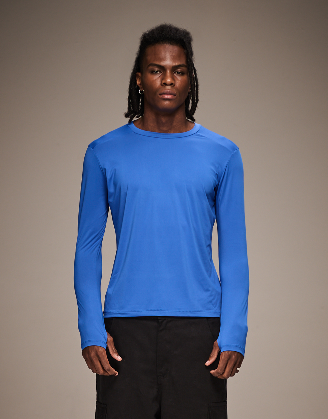 Men's Long-Sleeve Tech Baselayer - Blue