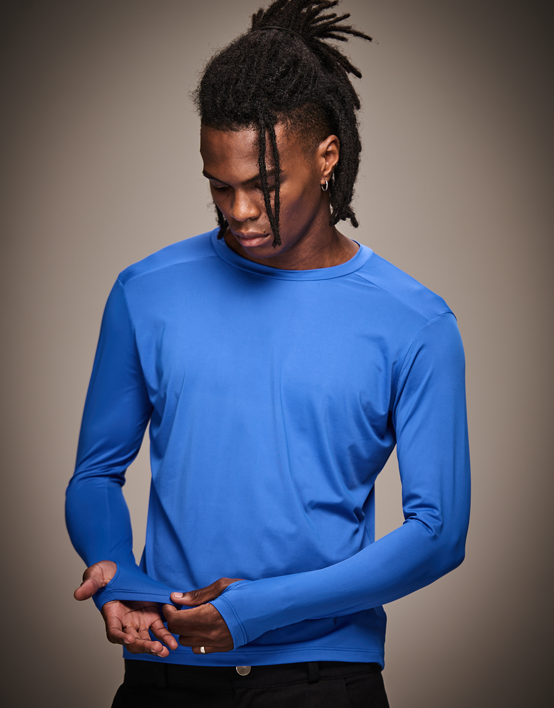 Men's Long-Sleeve Tech Baselayer - Blue