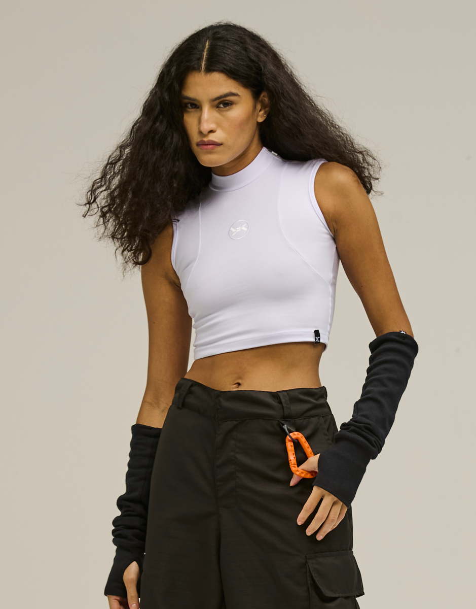 Genesis White Kace Compression Top